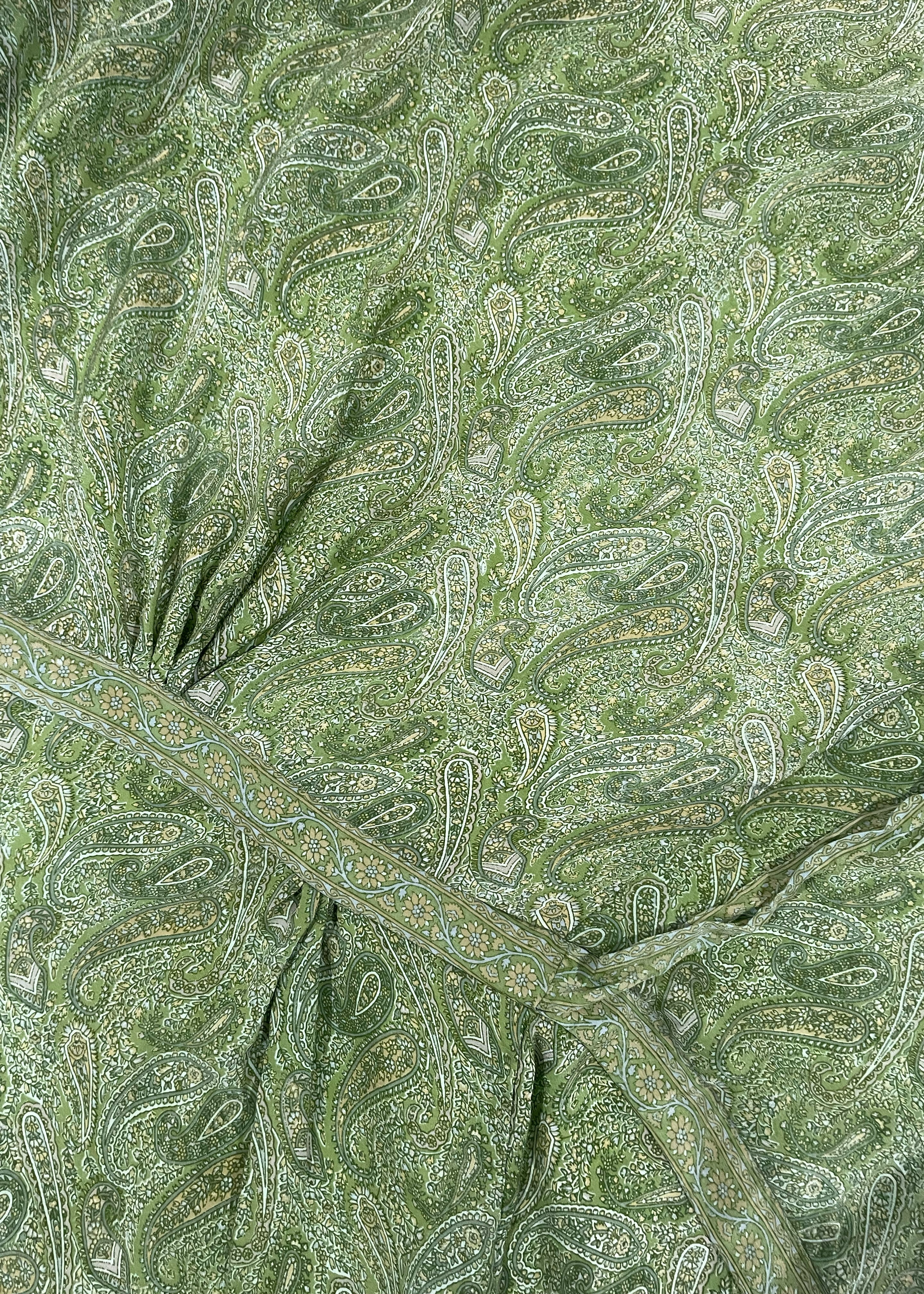 Caladium Wrap Silk Dress ~ Titanite L