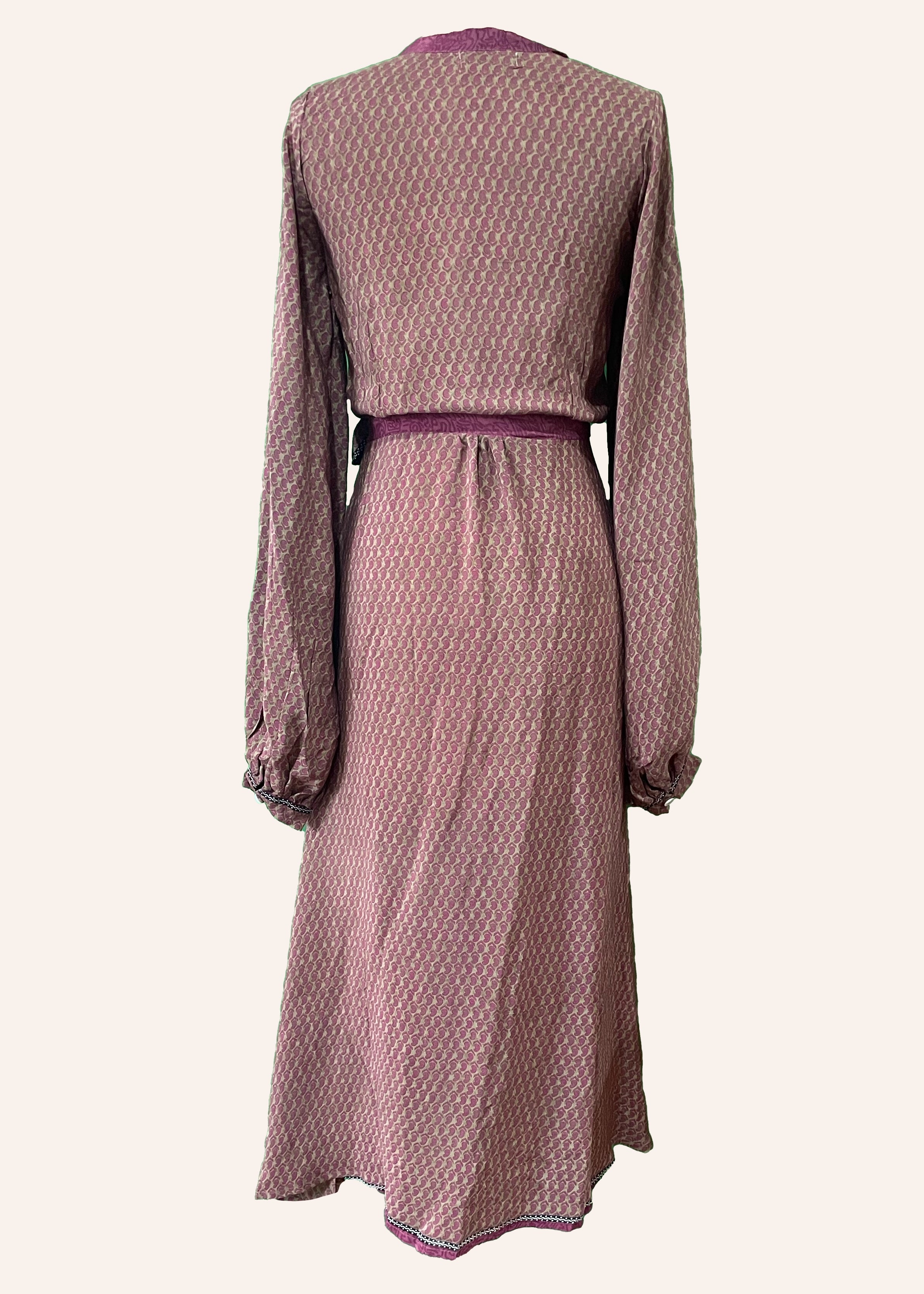 Caladium Silk Wrap Dress ~ Deco XS