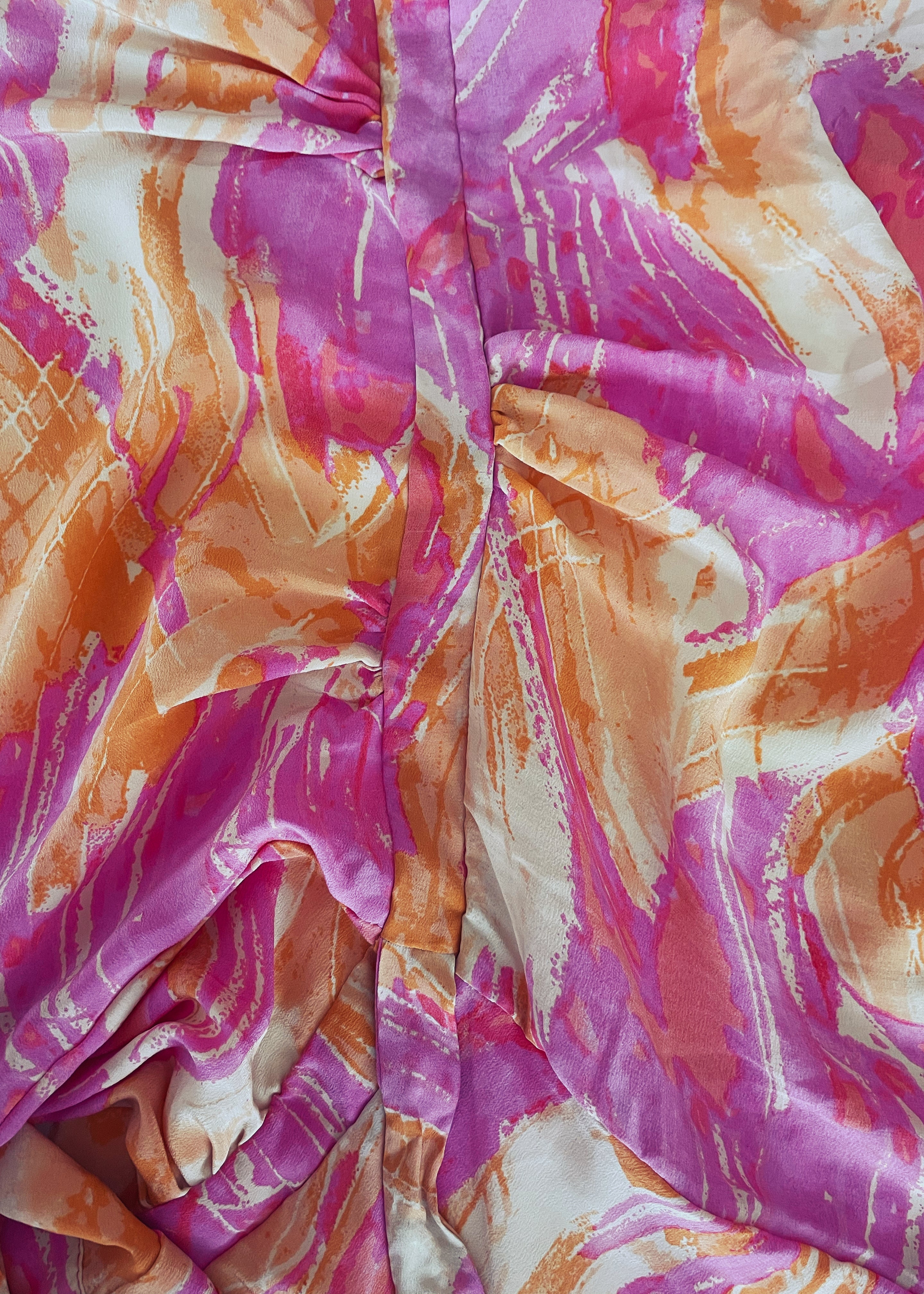 Caladium Silk Wrap Dress ~ Sun Kissed S