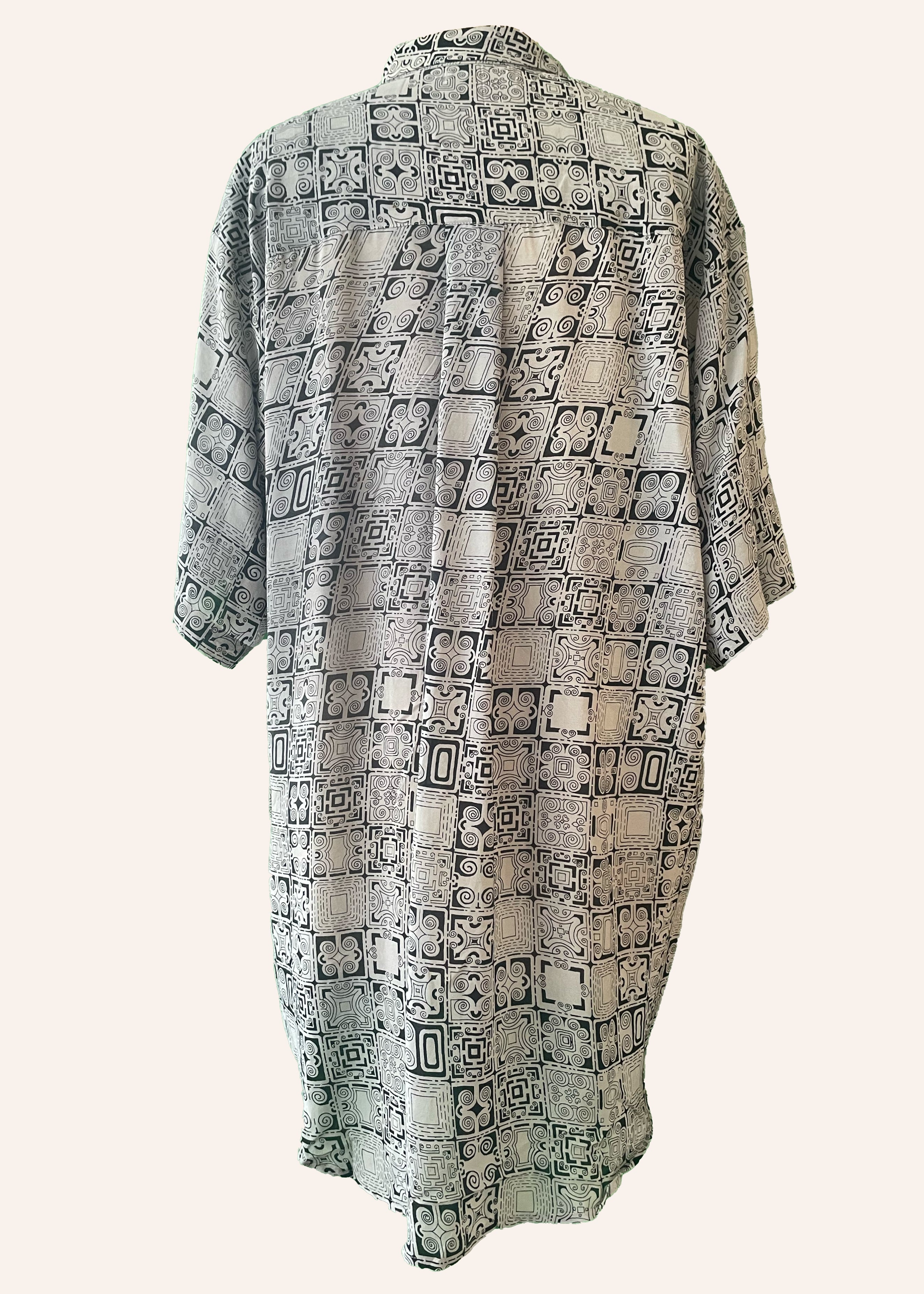 Astralagus Silk Crepe Oversized Shirt ~ Nimbus