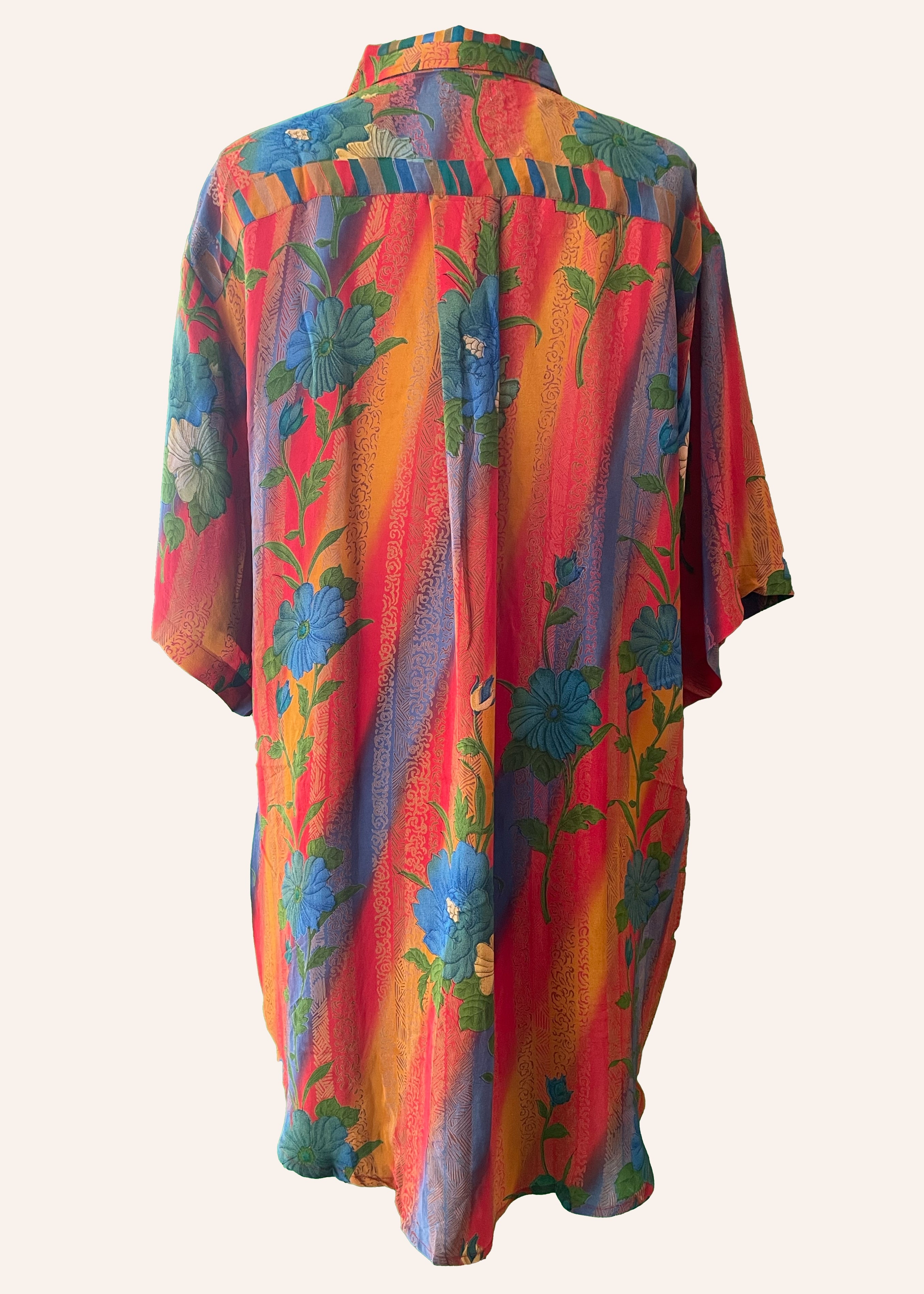 Astralagus Silk Crepe Oversized Shirt ~ Tuacan