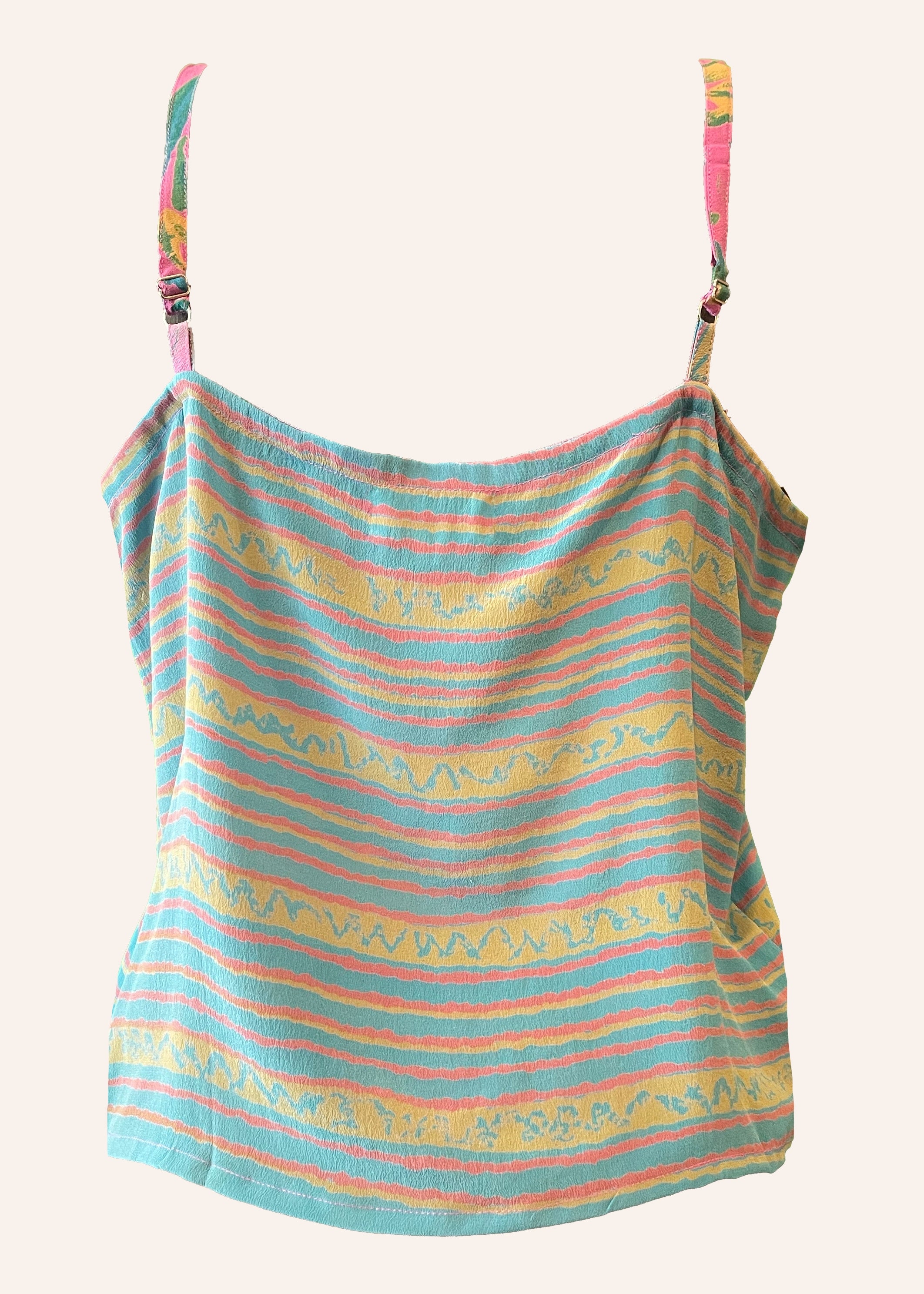 Reseda Silk Crepe Camisole Top ~ Phlox S