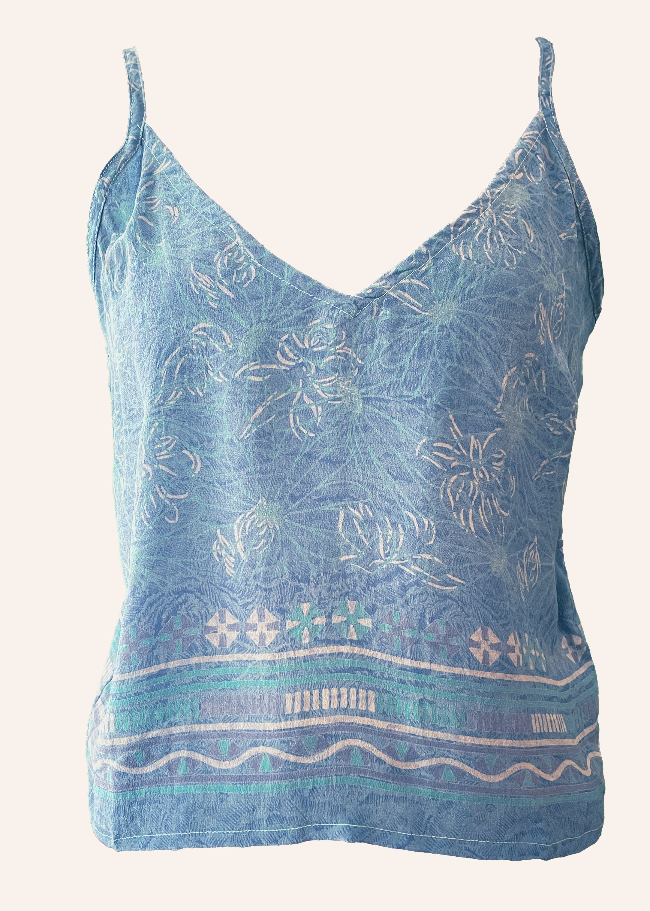 Reseda Silk Crepe Camisole Top ~ Crystal S