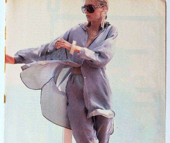 Astralagus Oversized Silk Crepe Button-Up Shirt