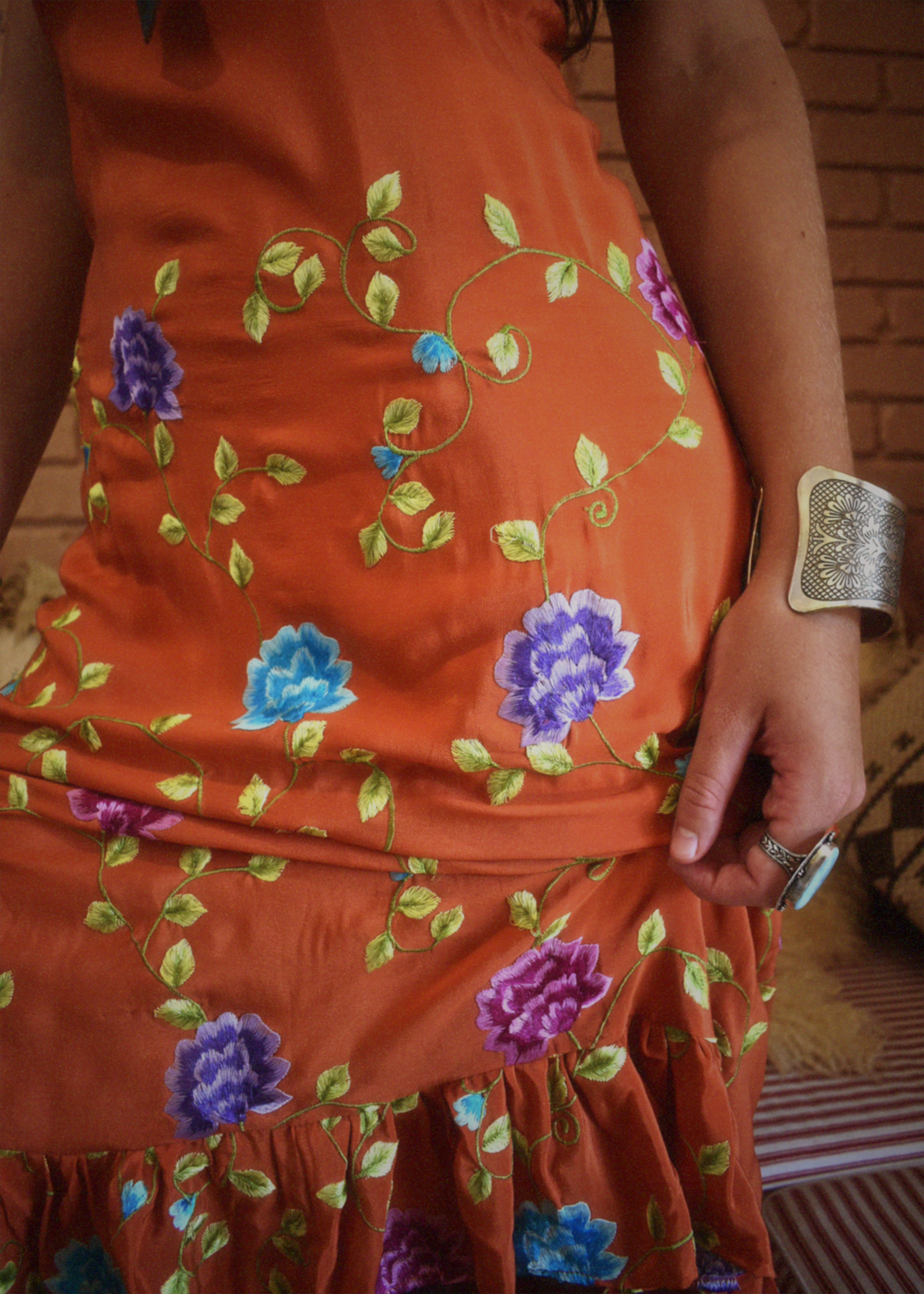 Rumex Silk Slip Dress ~ Fiesta M