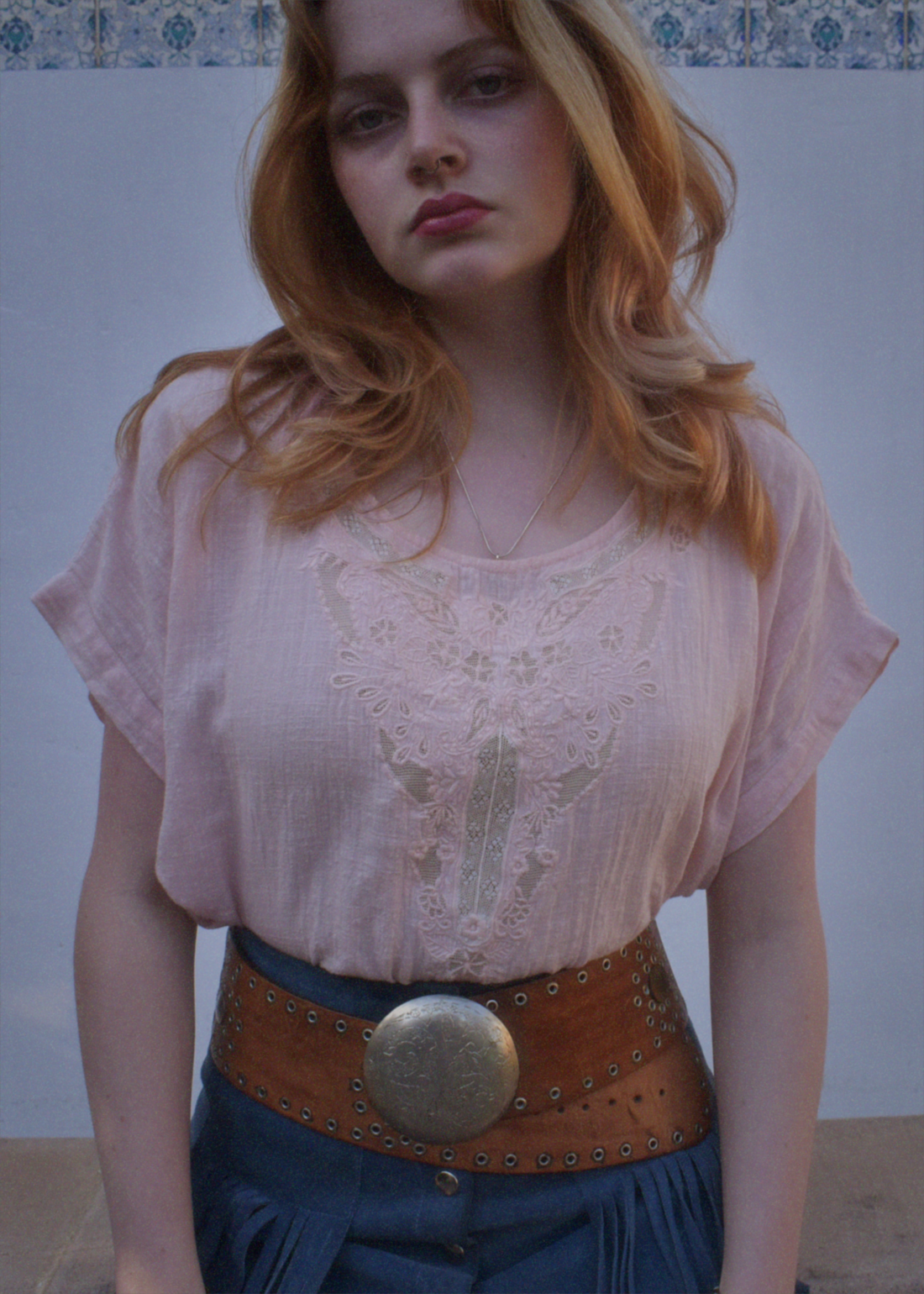 Hybrides Cotton Cut-Work Shirt