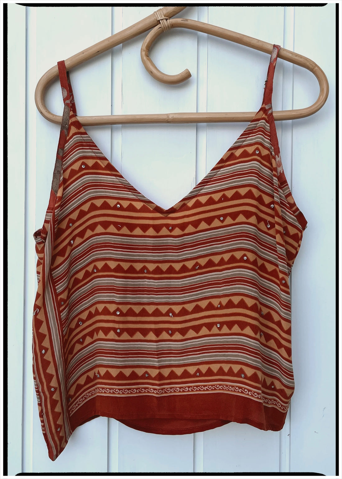 Reseda Silk Crepe Camisole Top ~ Dazzle L