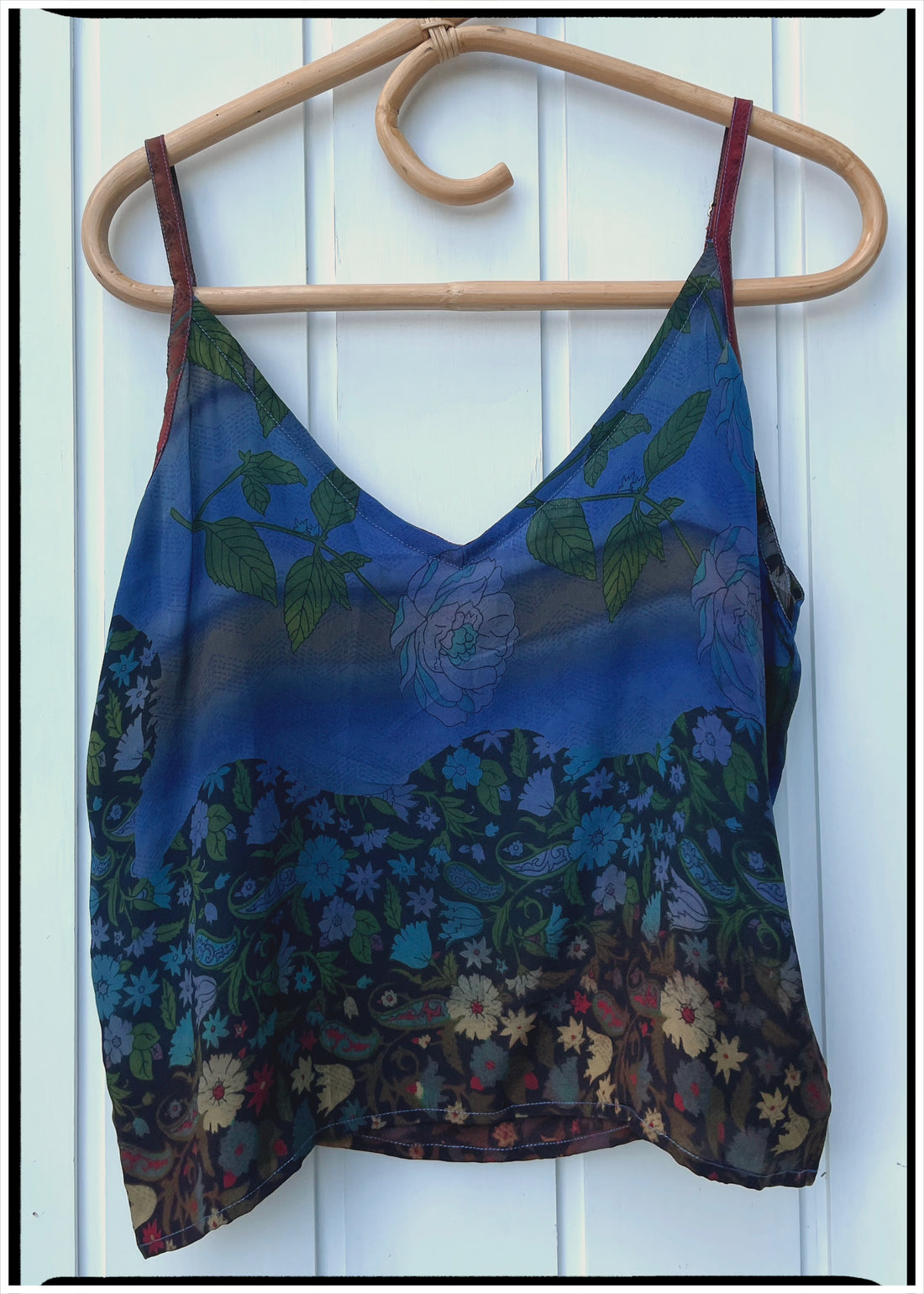 Reseda Silk Crepe Camisole Top ~ Fiesta L