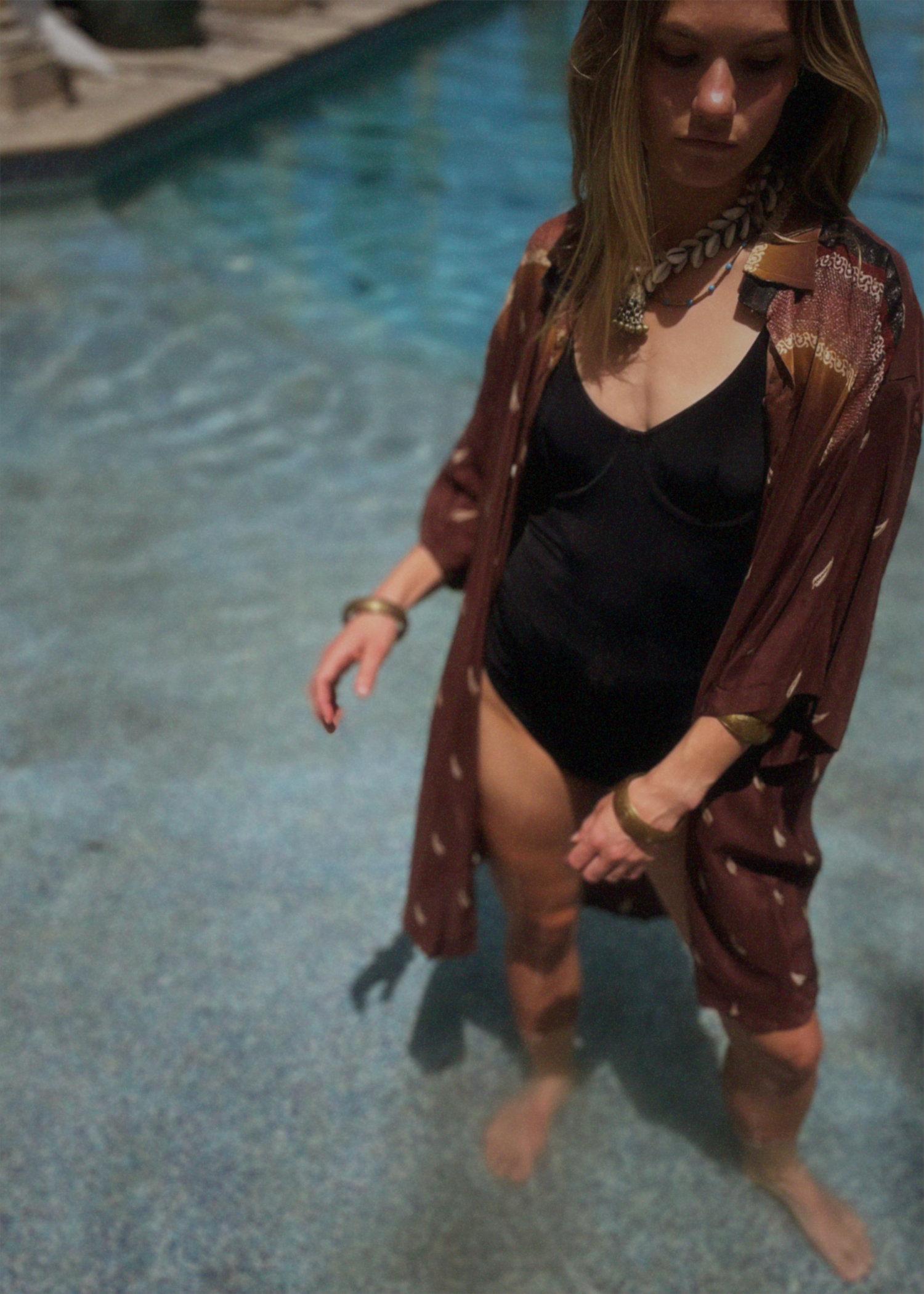 Astralagus Silk Crepe Oversized Shirt ~ Cacao