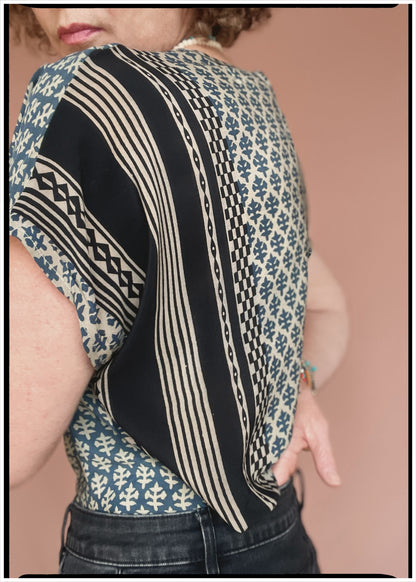 Viola Silk Crepe T-Shirt ~  Corio L