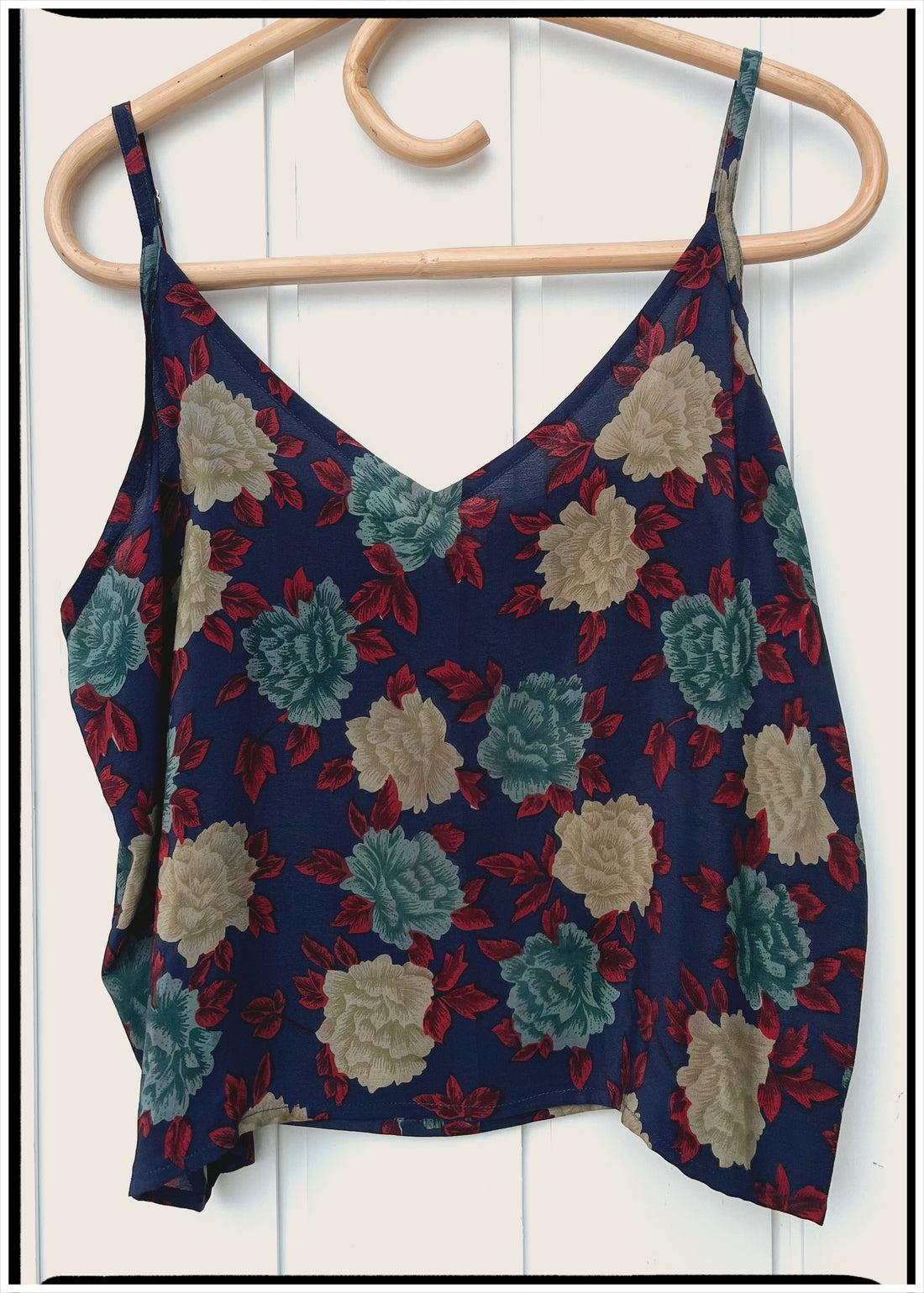 Reseda Silk Crepe Camisole Top ~ Peony XL