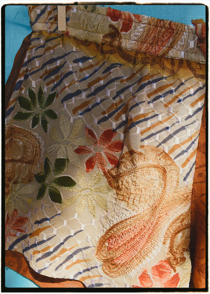 Fumaria Silk Shorts ~ Mustard L