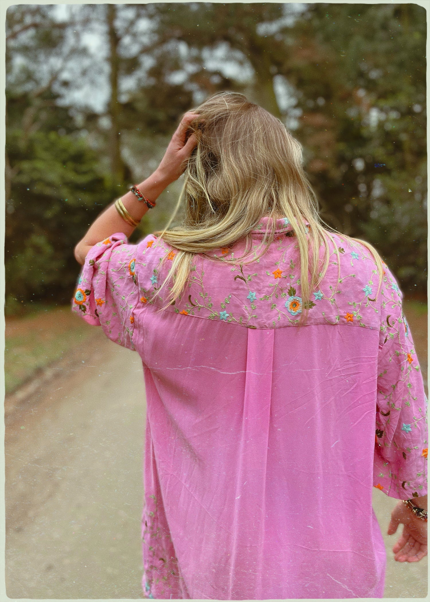 Astralagus Silk Crepe Oversized Shirt ~ Baroque