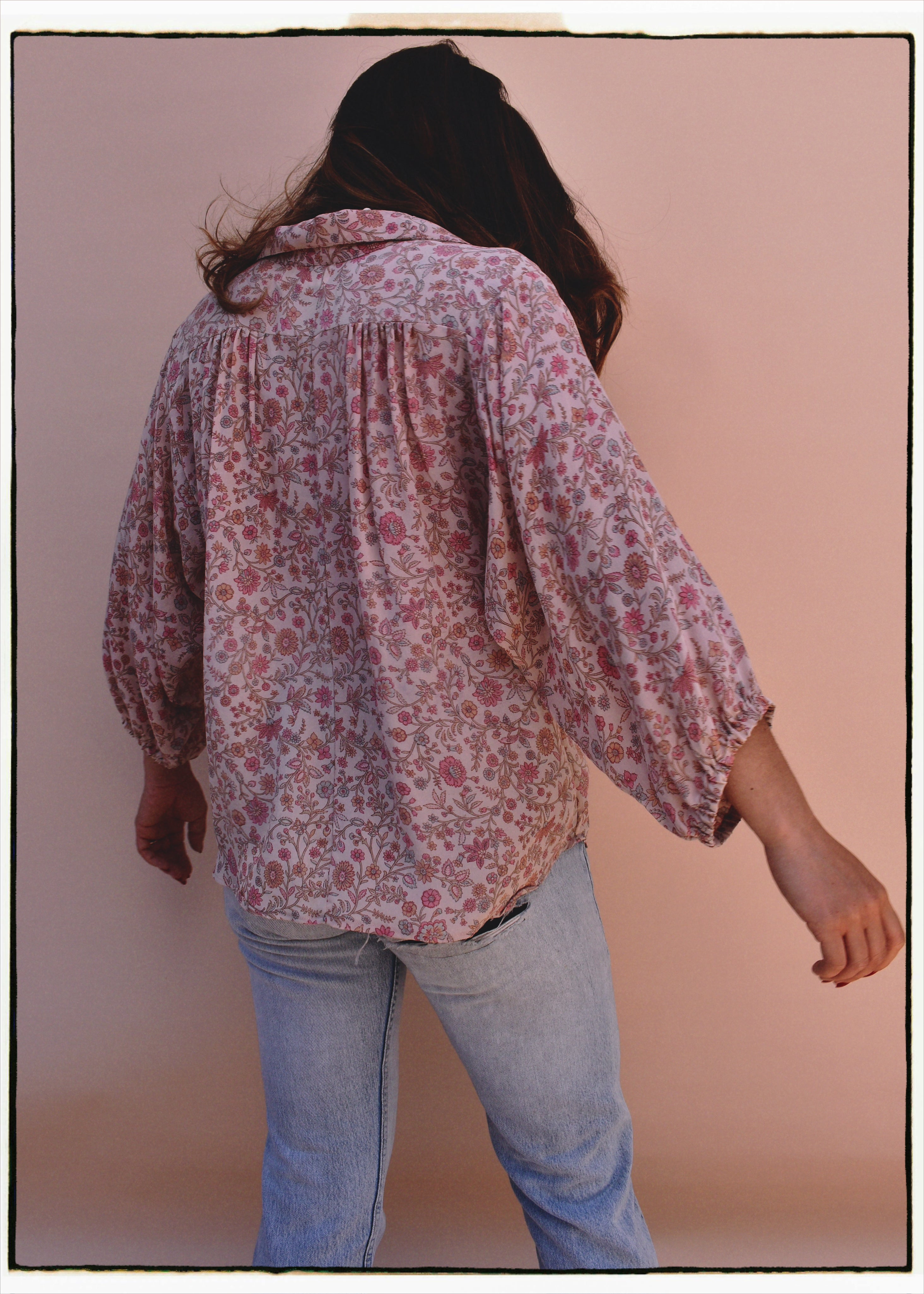 Cleome Silk Crepe Shirt ~ Scallop  XS &amp; M