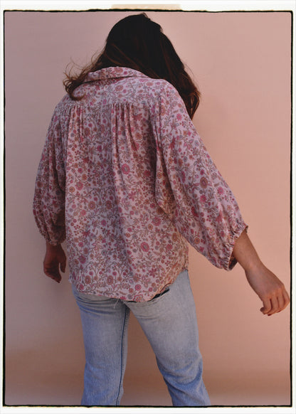 Cleome Silk Crepe Shirt ~ Scallop  XS &amp; M