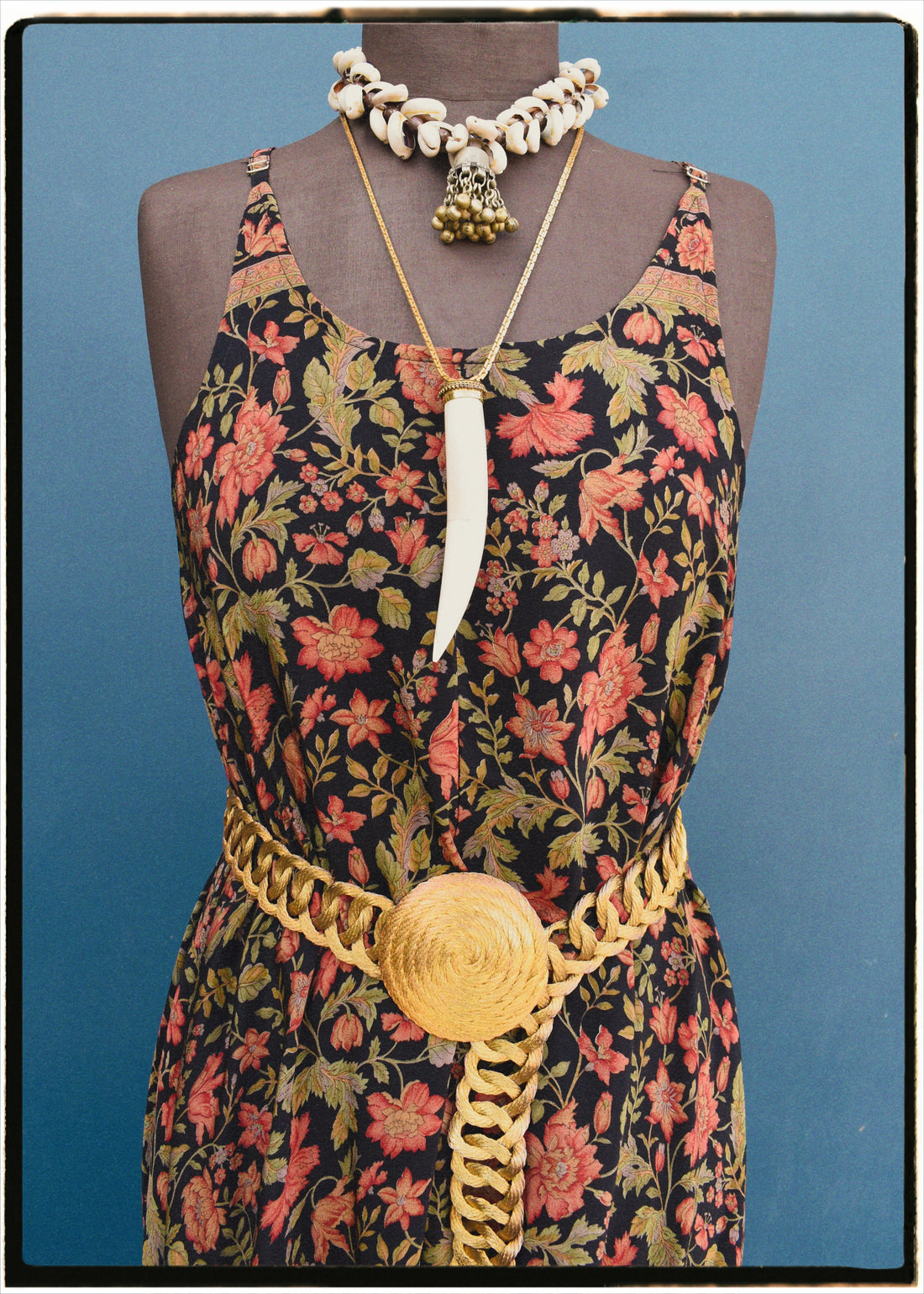 Eustoma Silk Crepe Swing Maxi Dress ~ Heron L