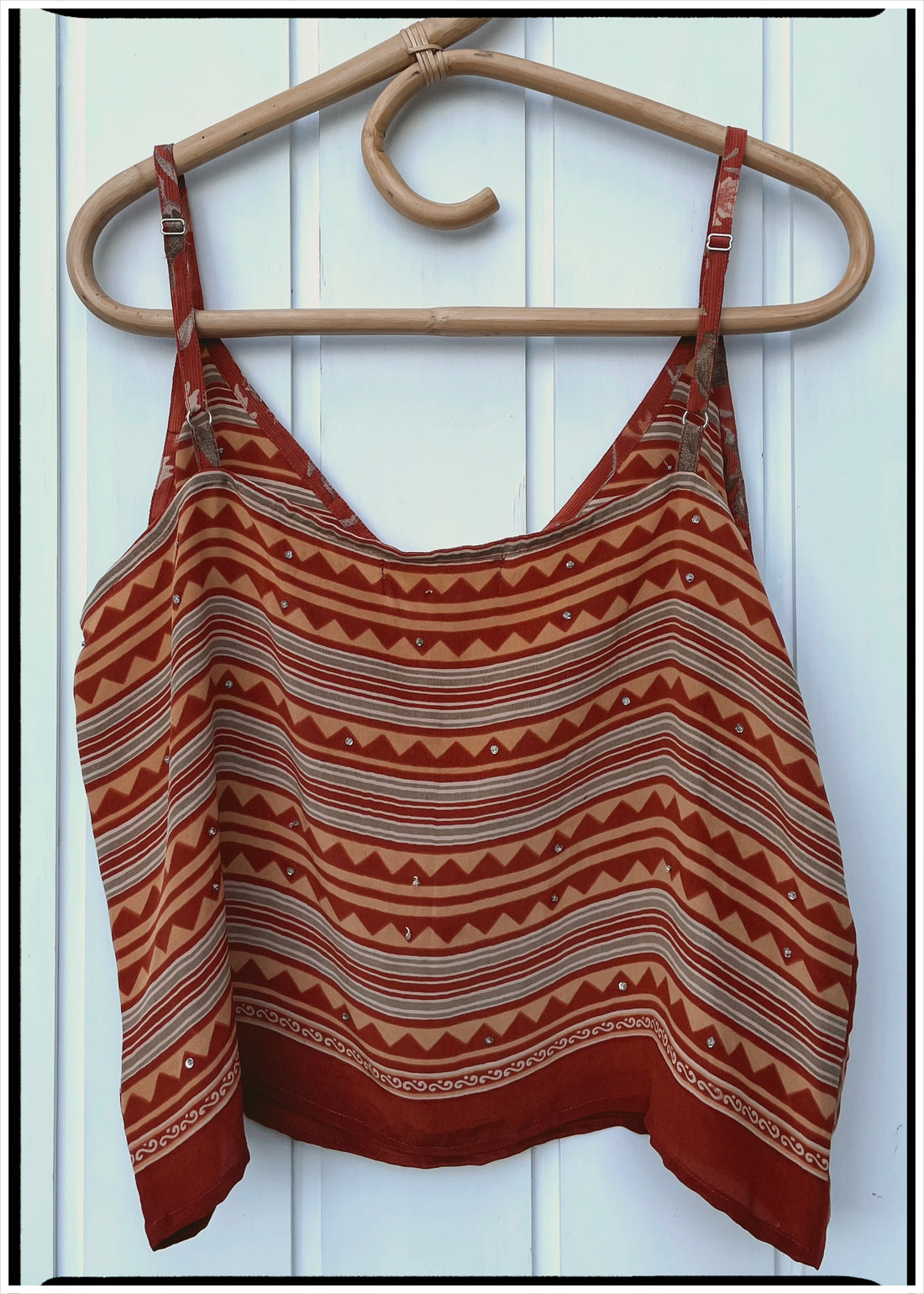 Reseda Silk Crepe Camisole Top ~ Dazzle L