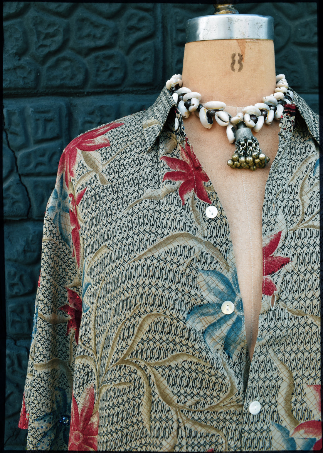 Astralagus Silk Crepe Oversized Shirt ~ Incense