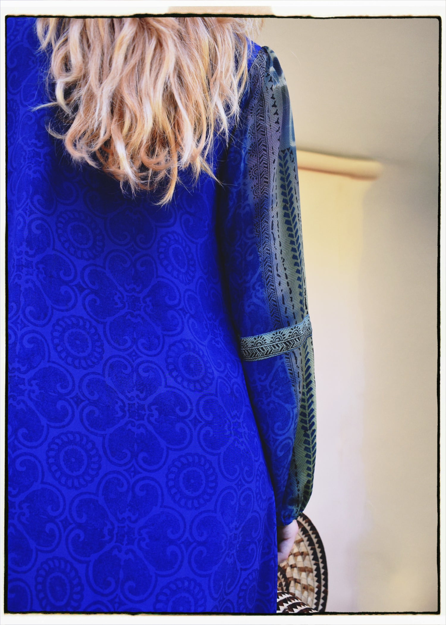 Zea Silk Crepe Kaftan Maxi Dress ~  Iva XS