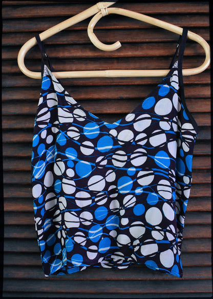 Reseda Silk Crepe Camisole Top ~ Hydro XS
