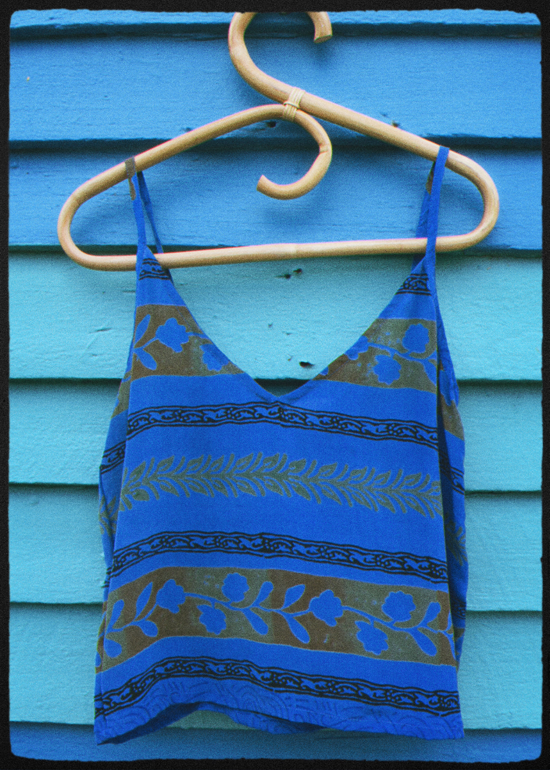 Reseda Silk Crepe Camisole Top ~ Delft S