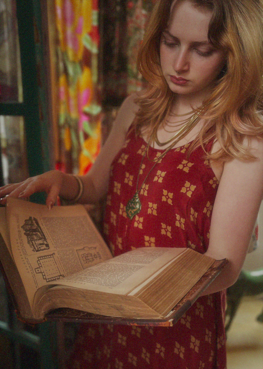 Eustoma Silk Crepe Swing Maxi Dress ~  Persimmon S