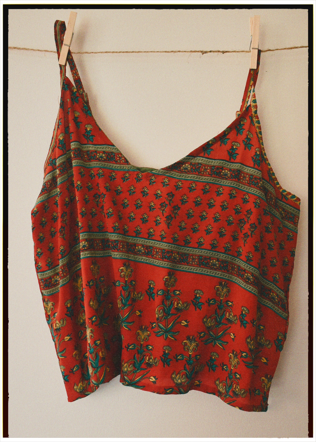 Reseda Silk Crepe Camisole Top ~ Karanda M