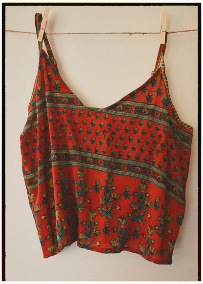 Reseda Silk Crepe Camisole Top ~ Karanda M
