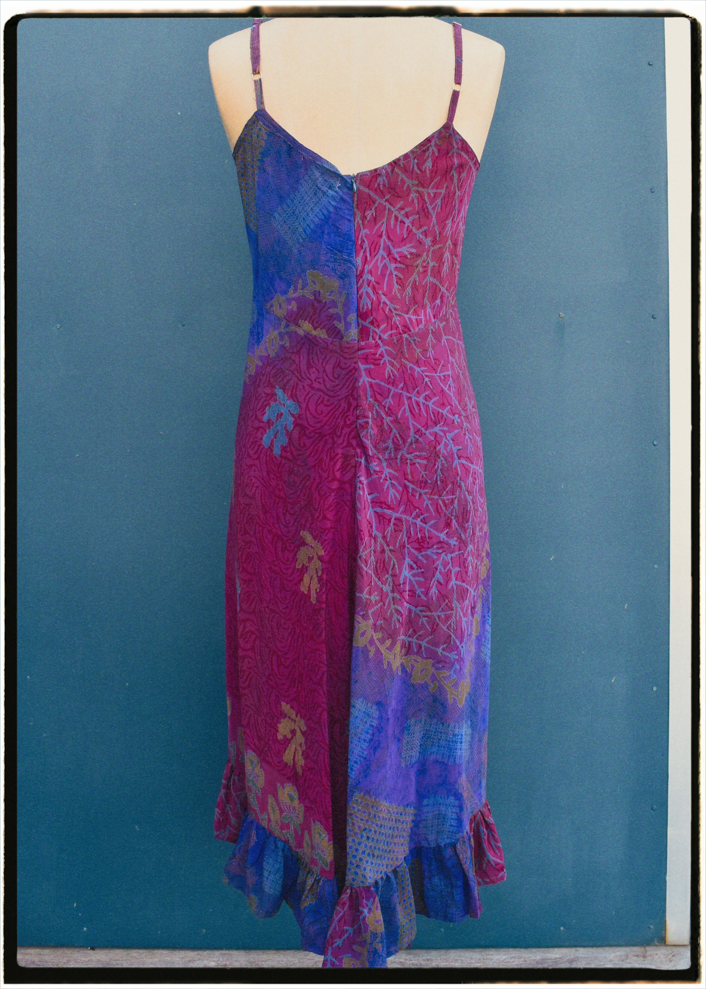 Rumex Silk Slip Dress ~ Hollyhock L