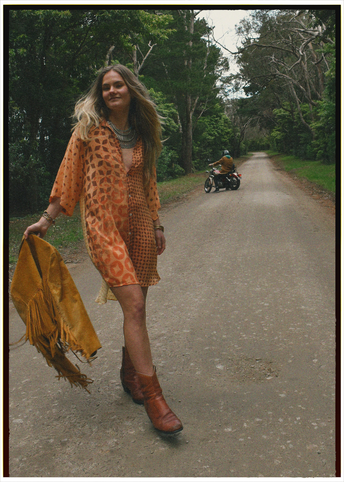 Astralagus Silk Crepe Oversized Shirt ~ Aurora