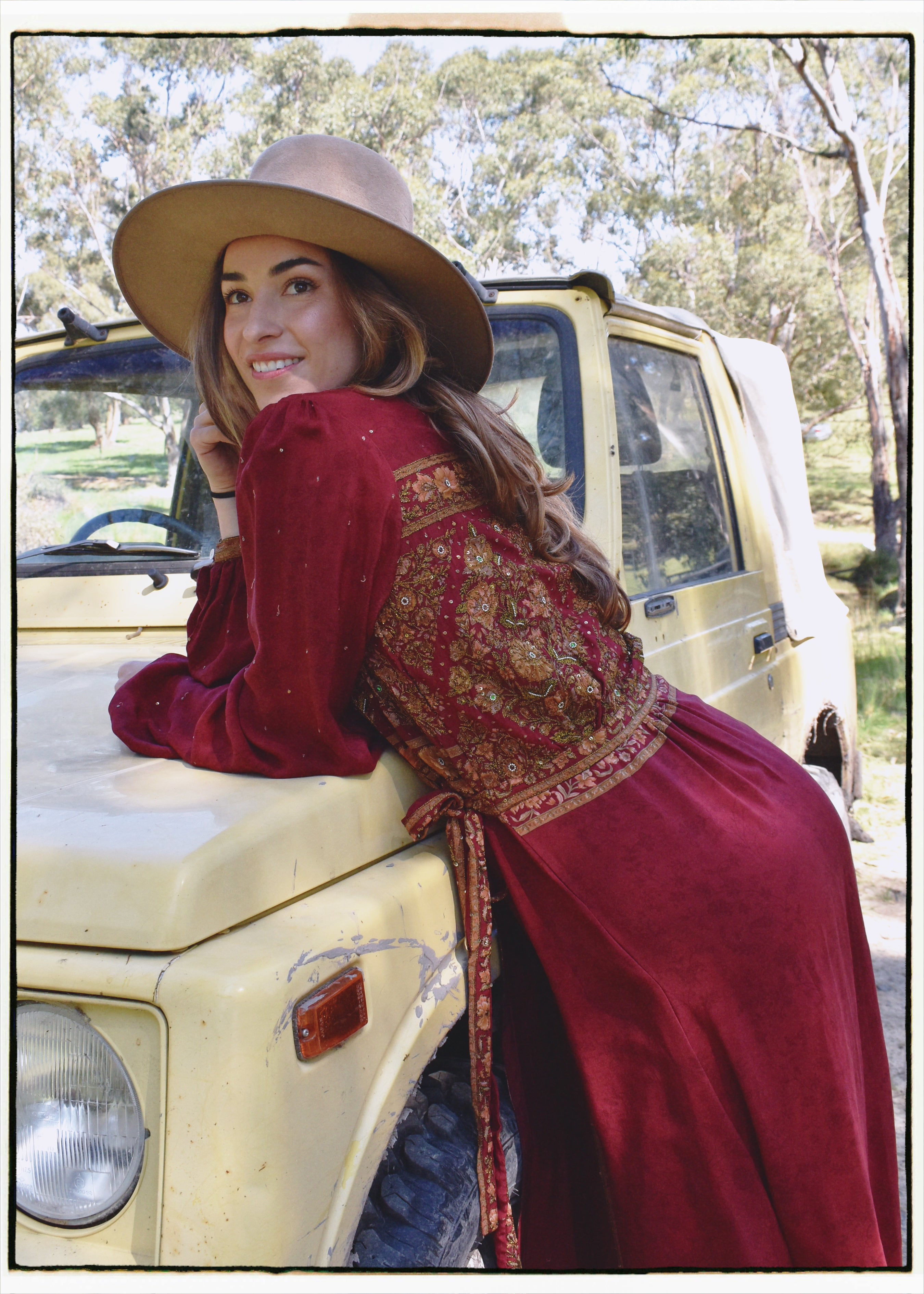 Caladium Silk Wrap Dress ~ Haute S