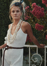 Load image into Gallery viewer, Provence Cotton Crochet Playsuit ~ White
