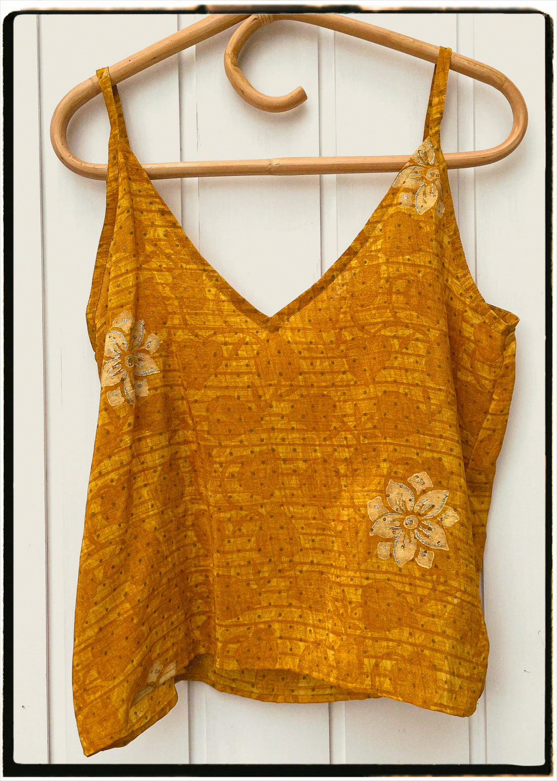 Reseda Silk Crepe Camisole Top ~ Honey M