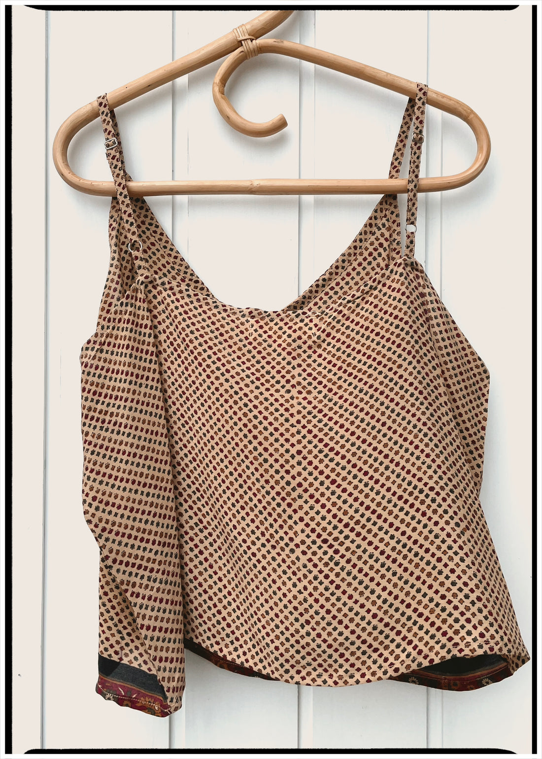 Reseda Silk Crepe Camisole Top ~ Hexa XL
