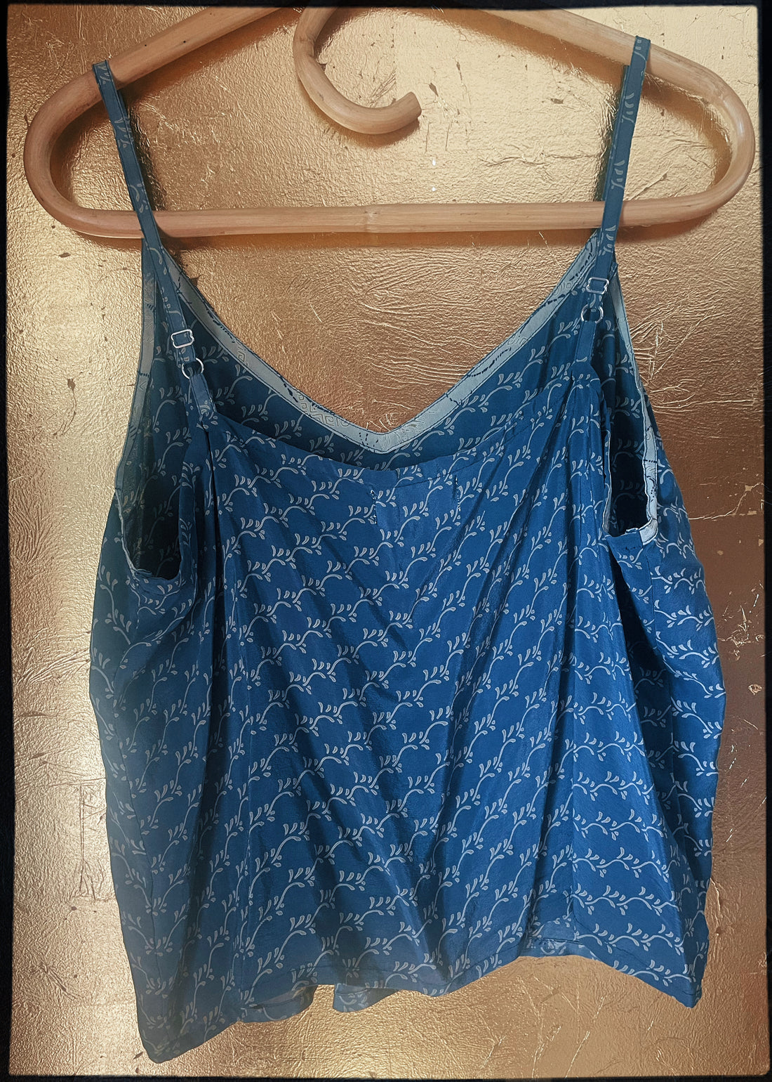 Reseda Silk Crepe Camisole Top ~ Peony XL