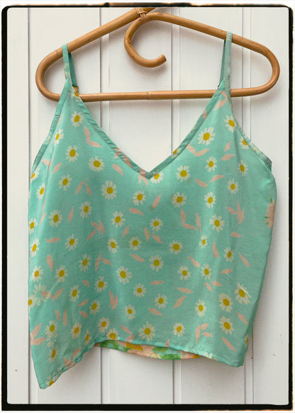 Reseda Silk Crepe Camisole Top ~ Daisy M