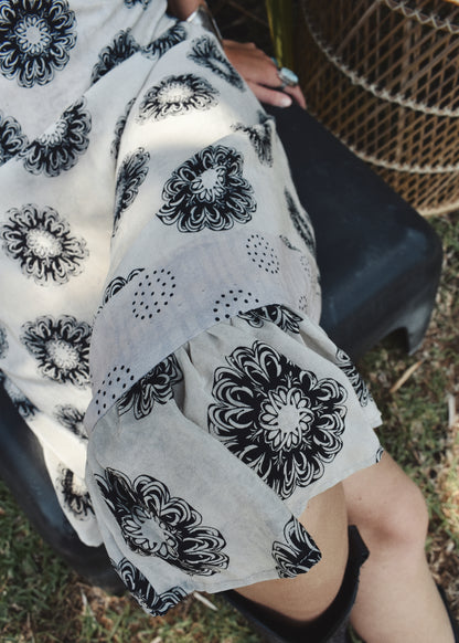 Rumex Silk Slip Dress ~ Graphite M