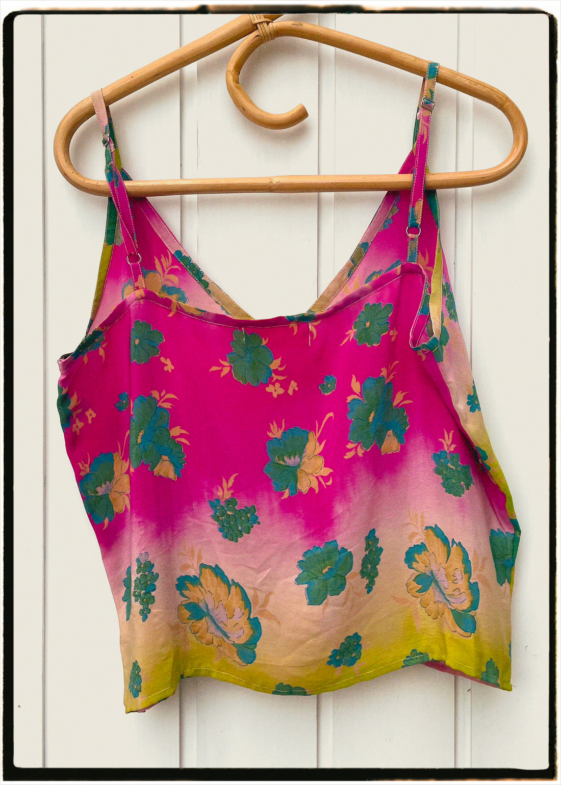 Reseda Silk Crepe Camisole Top ~ Sorbet M