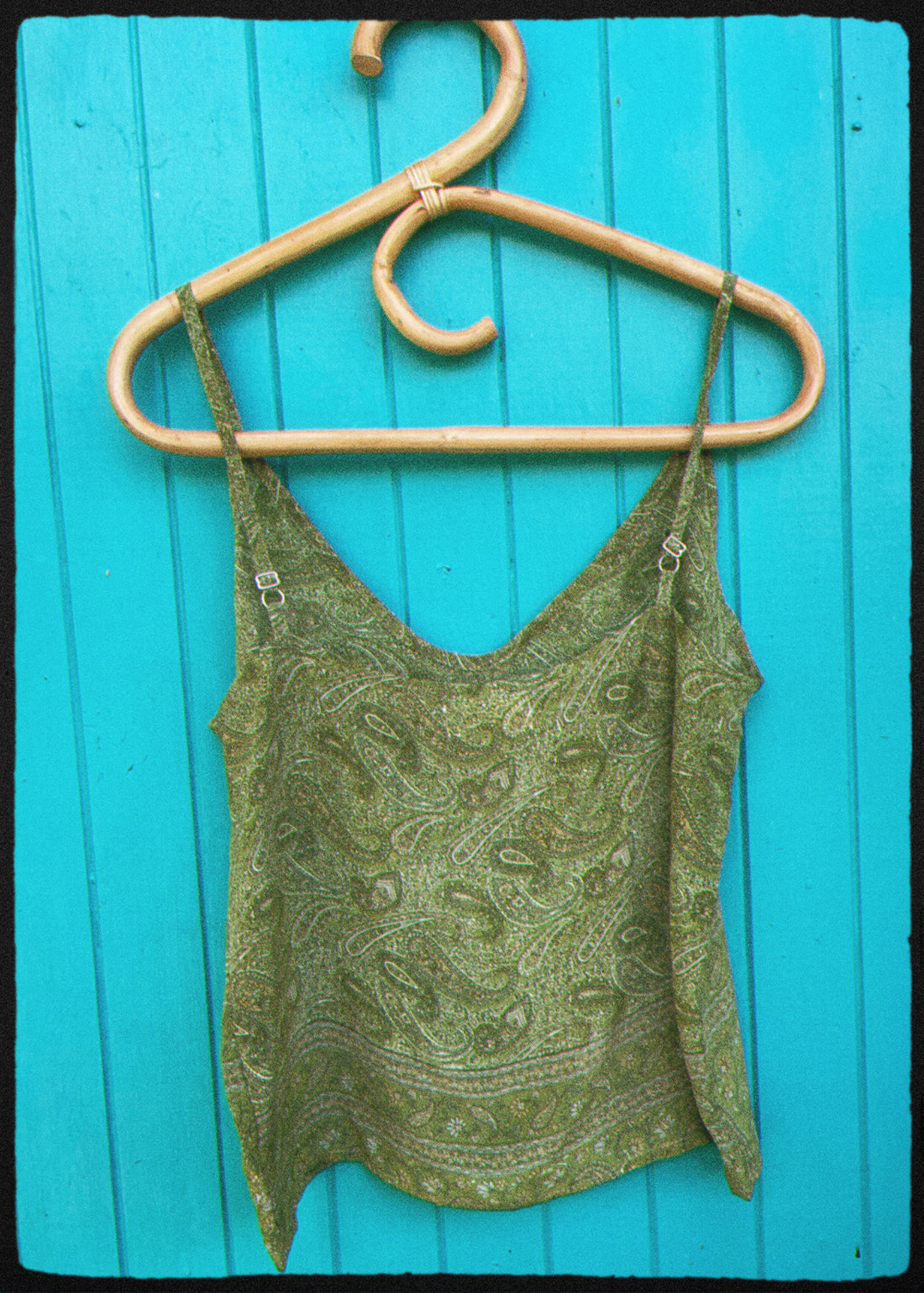 Reseda Silk Crepe Camisole Top ~ Macaw XS