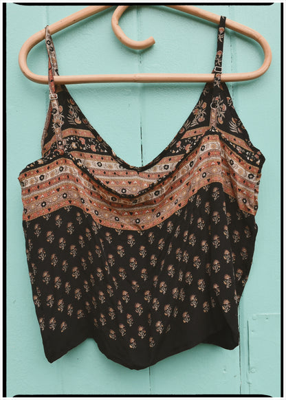Reseda Silk Crepe Camisole Top ~ Liberty L