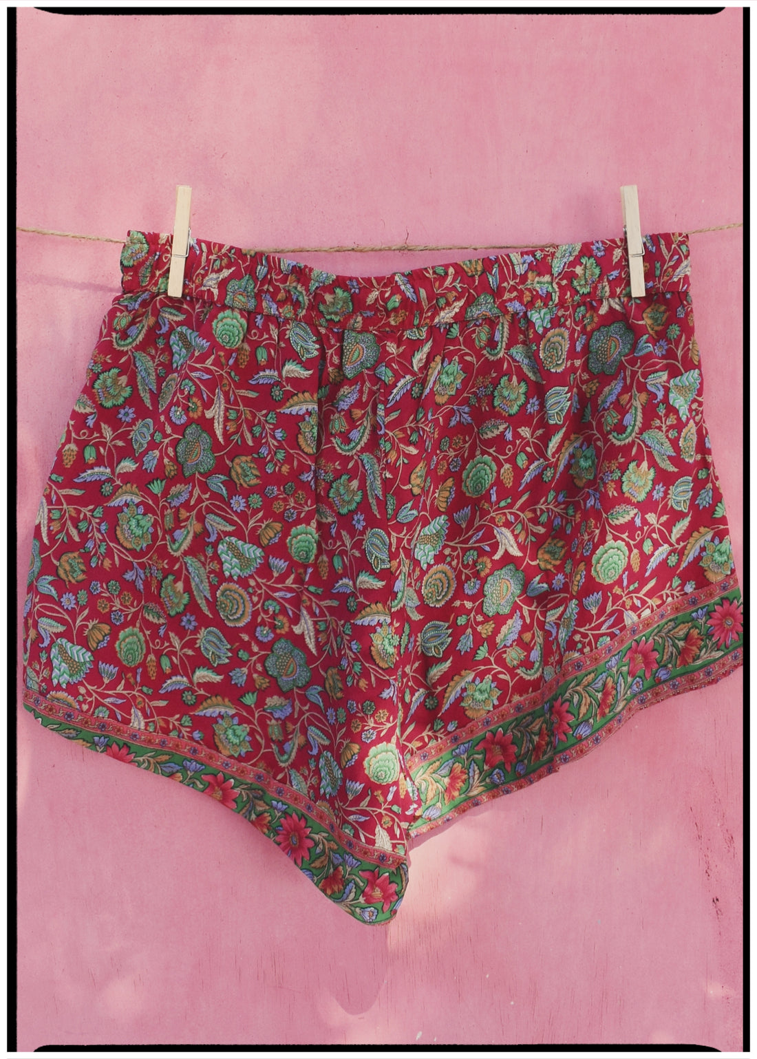 Fumaria Silk Shorts ~ Serice M
