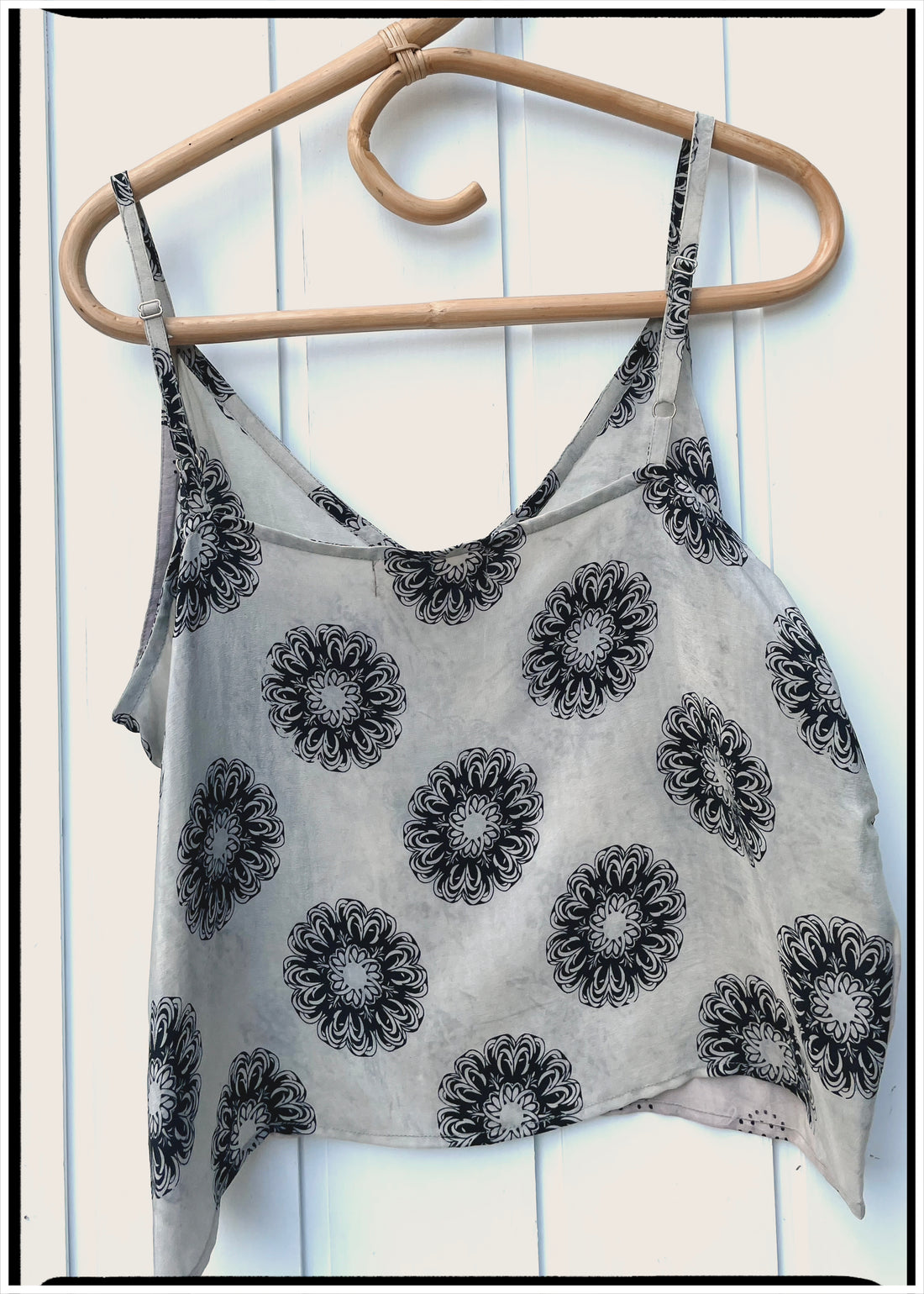 Reseda Silk Crepe Camisole Top ~ Cloud L