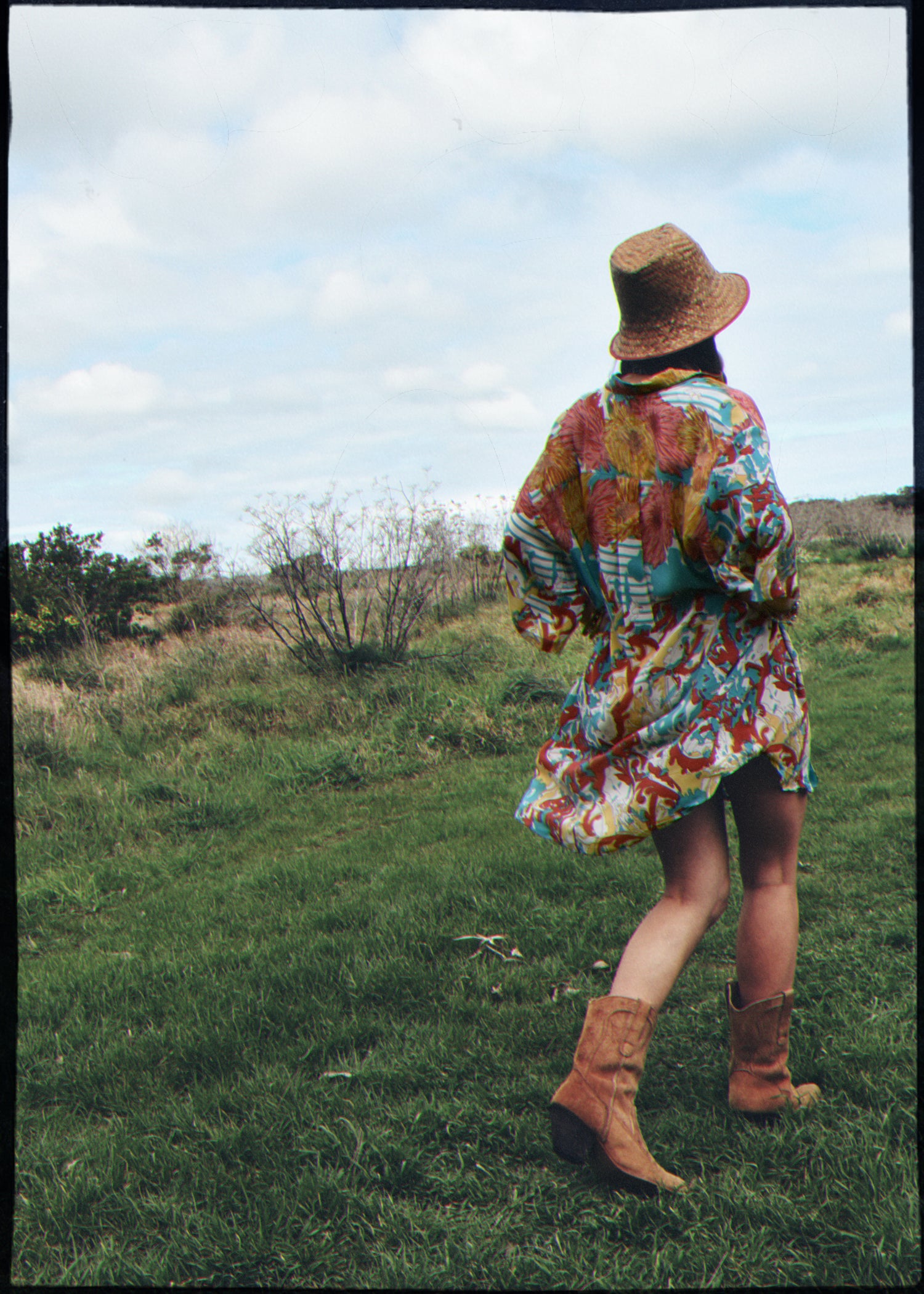 Astralagus Silk Crepe Oversized Shirt ~ Maui