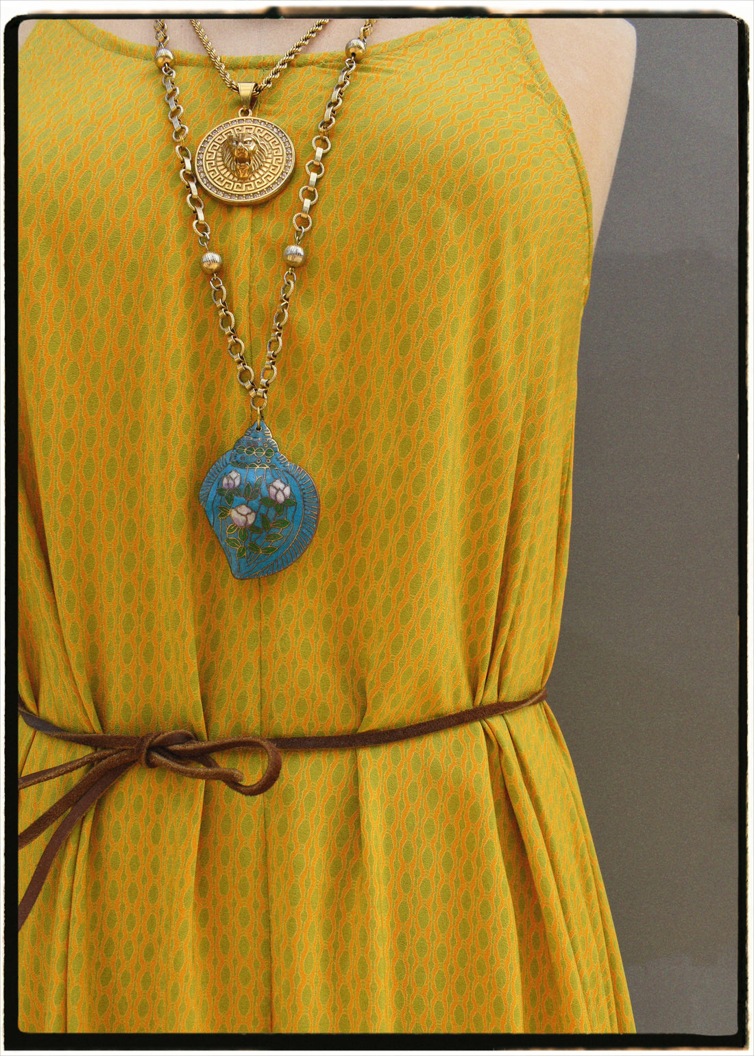 Eustoma Silk Crepe Swing Maxi Dress ~ Snake Eye L