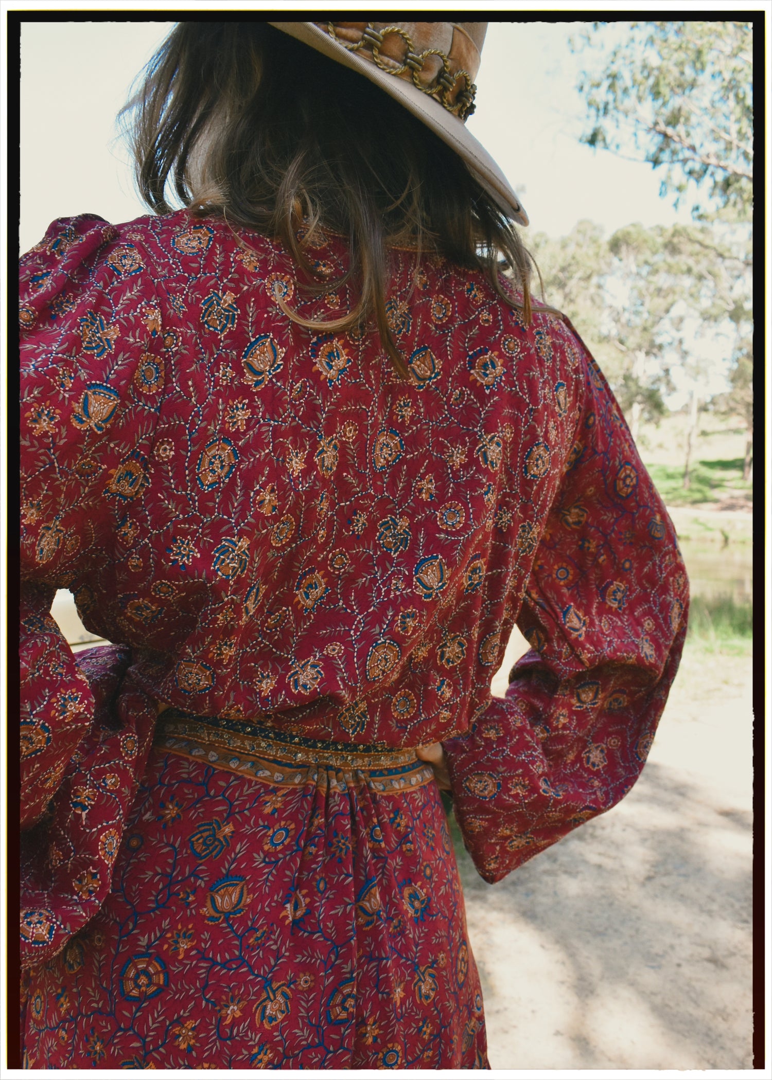 Caladium Wrap Silk Dress ~ Pompeian L