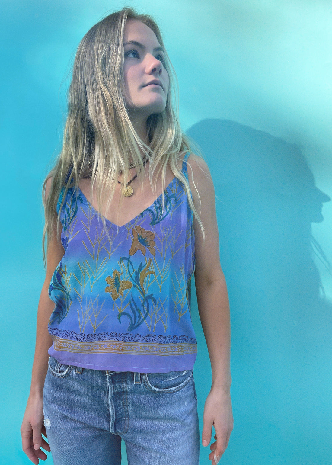 Reseda Silk Crepe Camisole Top ~ Winsome S