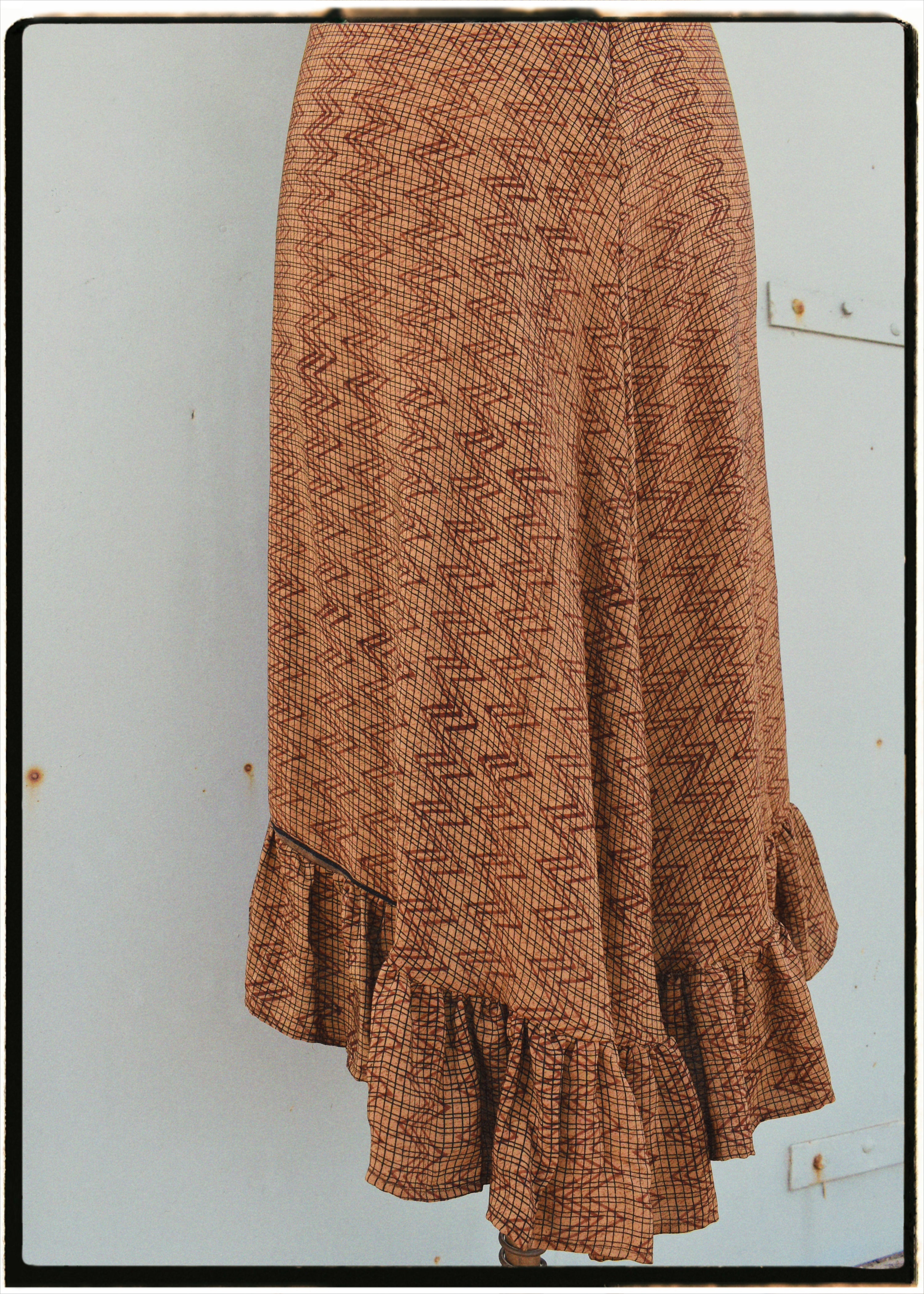 Rumex Silk Slip Dress ~ Barkcloth M