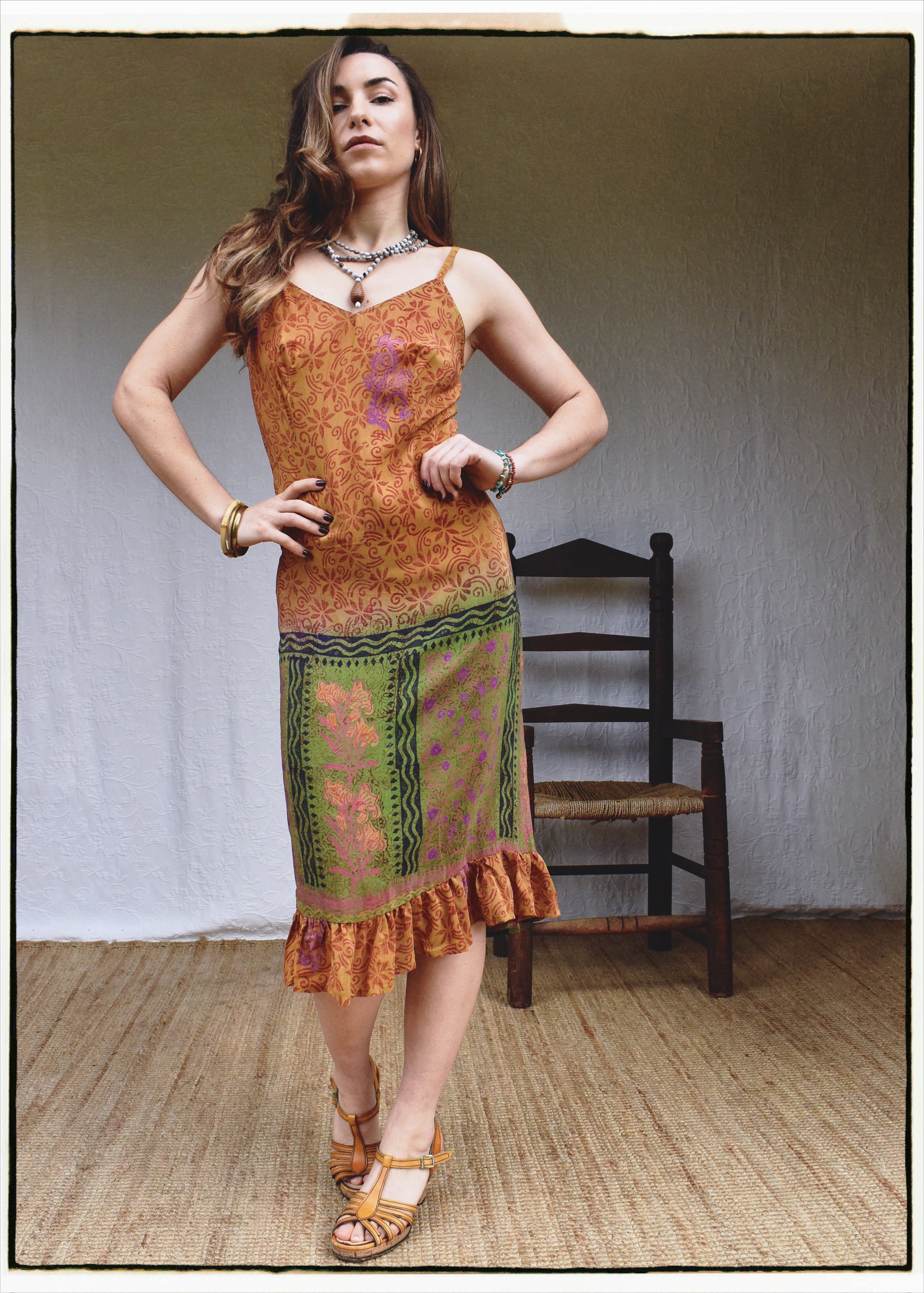 Rumex Silk Slip Dress ~ Dijon XS &amp; XL
