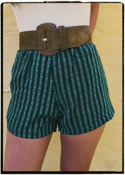 Fumaria Silk Shorts ~ Forest XS