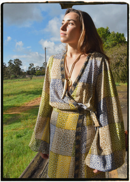 Caladium Silk Wrap Dress ~ Chateau S
